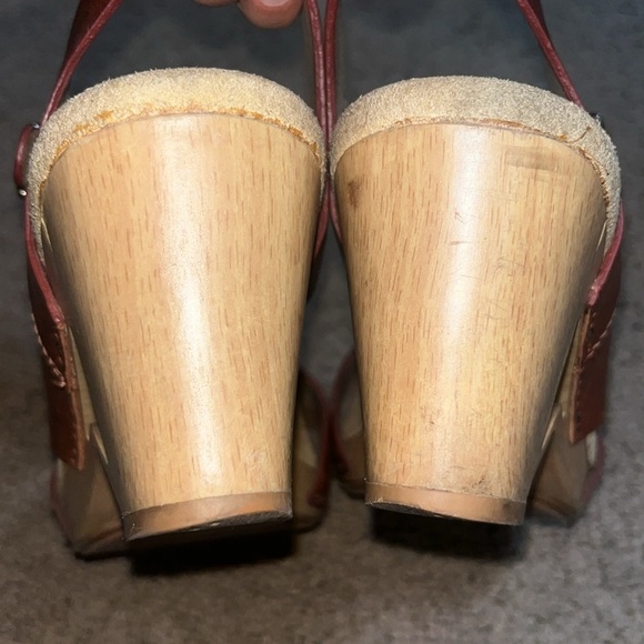 Dansko Tasha Wedge Chunky Heel Leather Sandals 41 / 11-11.5 - Picture 6 of 8